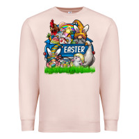 Pale Pink easter Premium Sweatshirt - CowhideDigitalArt