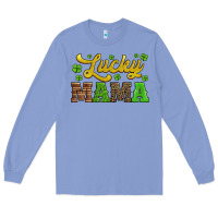Colony Blue lucky mama st patricks day Long Sleeve Tee - Jasminsmagicworld