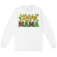 White lucky mama st patricks day Long Sleeve Tee - Jasminsmagicworld