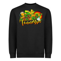 Black St. Patrick's Tennessee map Heavyweight Sweatshirt - OliviaCreatesArt