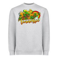 Heather Grey St. Patrick's Tennessee map Heavyweight Sweatshirt - OliviaCreatesArt