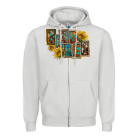 Dove Grey Western Blessed Zipper Hoodie - FaDigitalArtStudio