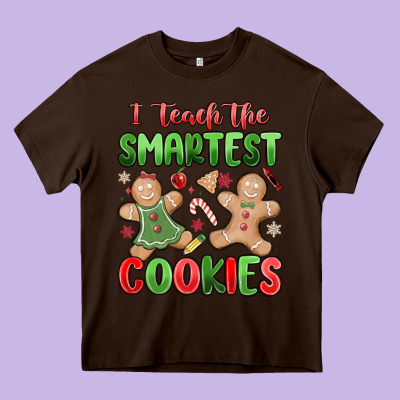 Teach The Smartest Cookies Heavy Core Tee Designed By Maliassmallbusiness