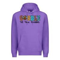 Purple gobble til you wobble thanksgiving turkey Premium Hoodie - RanaPortraitStore