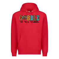 Red gobble til you wobble thanksgiving turkey Premium Hoodie - RanaPortraitStore
