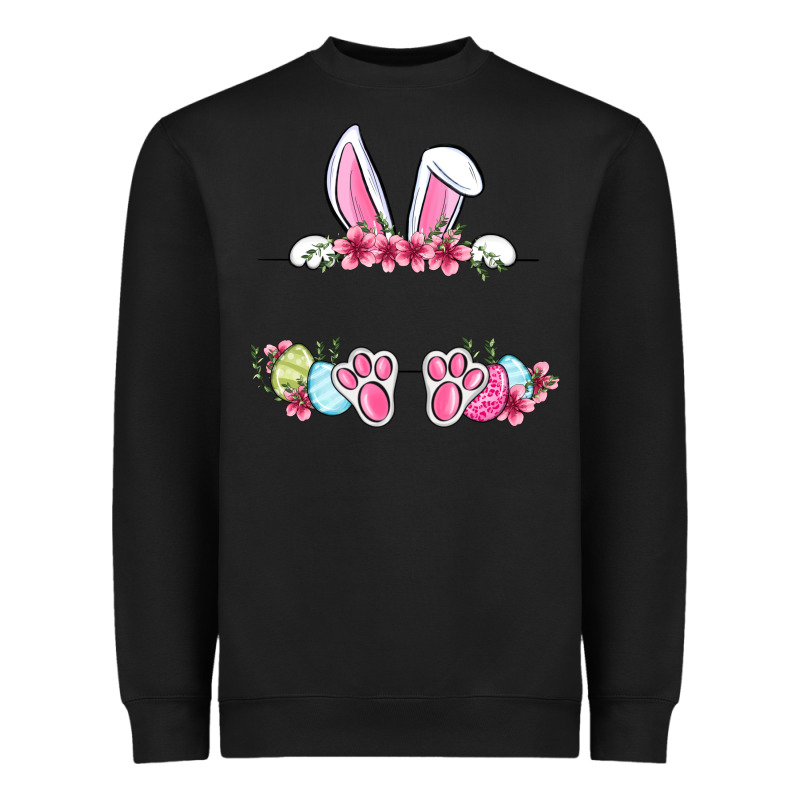 Easter Bunny Name Frame Heavyweight Sweatshirt by OliviaCreatesArt | Teevron