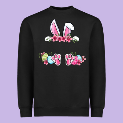 Easter Bunny Name Frame Heavyweight Sweatshirt Designed By Oliviacreatesart