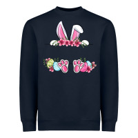 Navy Easter bunny name frame Heavyweight Sweatshirt - OliviaCreatesArt