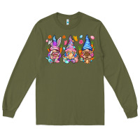 Army Green Easter gnomies Easter Day Long Sleeve Tee - HowdyJamesFarm