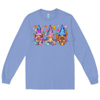 Colony Blue Easter gnomies Easter Day Long Sleeve Tee - HowdyJamesFarm