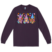 Plum Easter gnomies Easter Day Long Sleeve Tee - HowdyJamesFarm