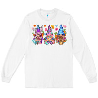 White Easter gnomies Easter Day Long Sleeve Tee - HowdyJamesFarm