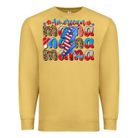 Antique Gold american mama Premium Sweatshirt - CowhideDigitalArt
