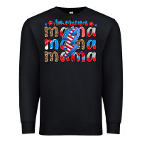 Black american mama Premium Sweatshirt - CowhideDigitalArt