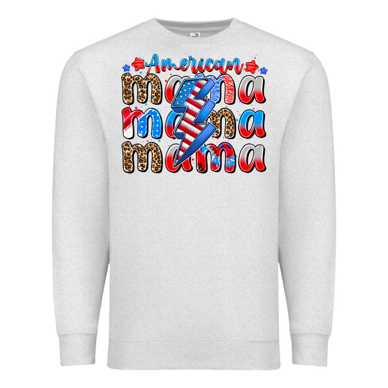 American Mama Premium Sweatshirt by CowhideDigitalArt | Teevron