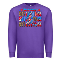 Purple american mama Premium Sweatshirt - CowhideDigitalArt
