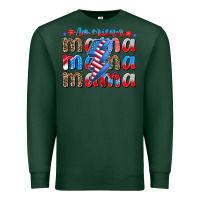 Sports Green american mama Premium Sweatshirt - CowhideDigitalArt