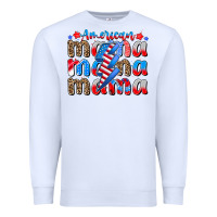 White american mama Premium Sweatshirt - CowhideDigitalArt