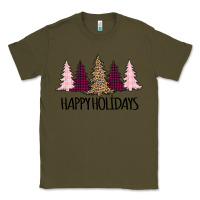 Army Green Happy Holidays Tree Classic Tee - Bettercallsaul