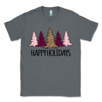 Charcoal Heather Happy Holidays Tree Classic Tee - Bettercallsaul