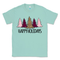 Seafoam Happy Holidays Tree Classic Tee - Bettercallsaul
