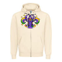 Sandshell mardi gras crawfish 2 Zipper Hoodie - FaDigitalArtStudio