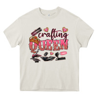 Cream crafting queen Heavy Core Tee - NancyCooperArtShop