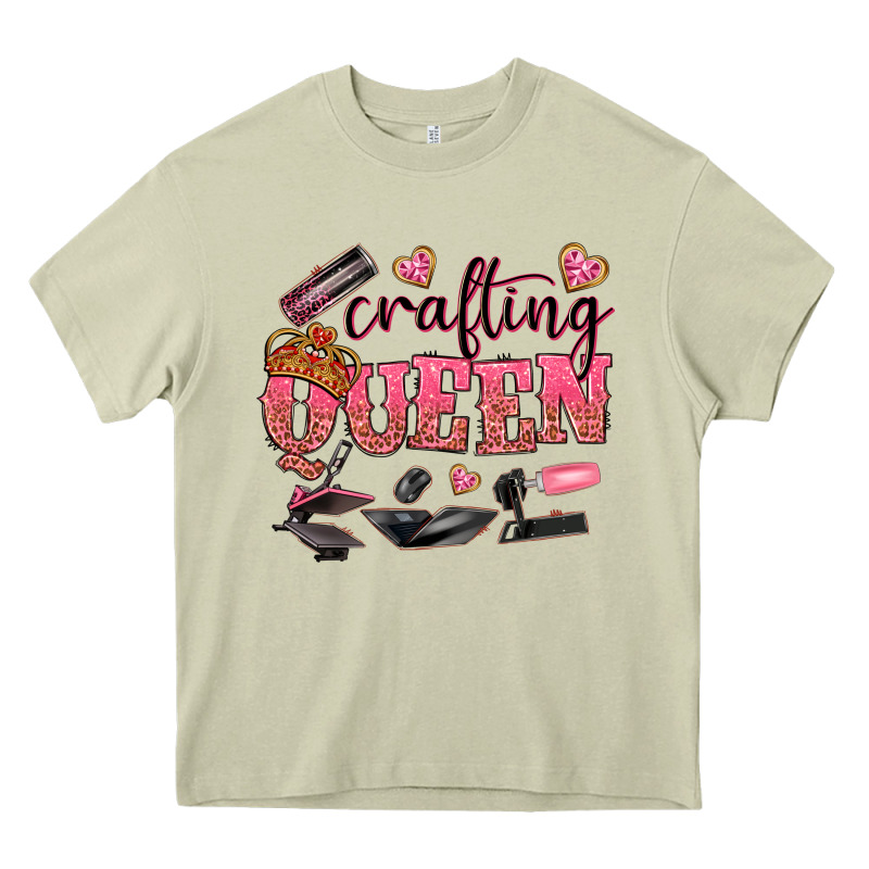 Crafting Queen Heavy Core Tee by NancyCooperArtShop | Teevron