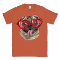 Copper pug with love glasses Classic Tee - RanaPortraitStore