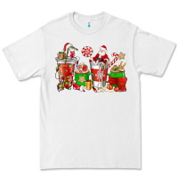 White Santa coffee cups Premium Tee - NancyCooperArtShop