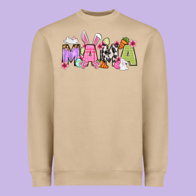 Easter Mama Heavyweight Sweatshirt Designed By Oliviacreatesart