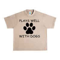 French Oak Plays Well With Dogs Urban Heavy Tee - Bettercallsaul