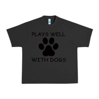 Pigment Black Plays Well With Dogs Urban Heavy Tee - Bettercallsaul