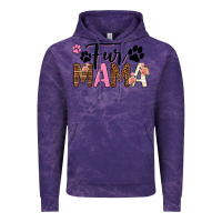 Cloud Purple fur mama Vintage Hoodie - texasbilliewilder
