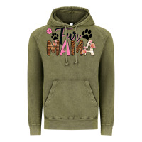 Vintage Olive fur mama Vintage Hoodie - texasbilliewilder