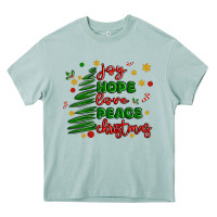 Arona joy hope love peace christmas Heavy Core Tee - MaliasSmallBusiness
