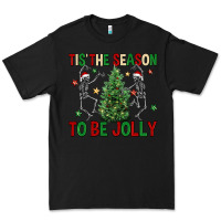 Black Tis' the season to be Jolly Premium Tee - NancyCooperArtShop