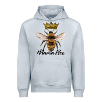 Heather Grey mama bee with crown Urban Hoodie - Artiststas