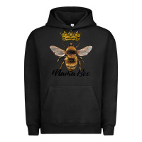 Pigment Black mama bee with crown Urban Hoodie - Artiststas