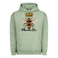 Pigment Oil Green mama bee with crown Urban Hoodie - Artiststas