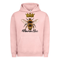 Pigment Salmon mama bee with crown Urban Hoodie - Artiststas