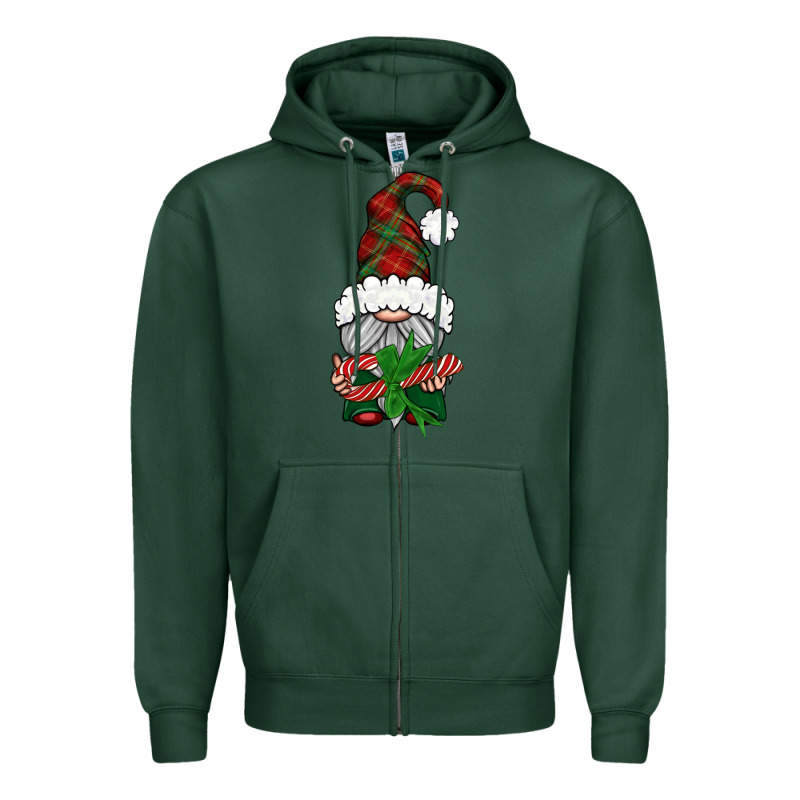 Christmas Gnome With Candy Zipper Hoodie by BundleAndBundleShop | Teevron