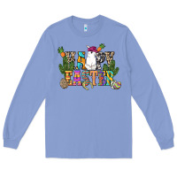 Happy Easter With Cowboy Easter Day Long Sleeve Tee | Teevron