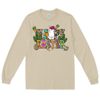 Mushroom Happy Easter with cowboy Easter Day Long Sleeve Tee - HowdyJamesFarm