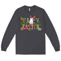 Smoke Happy Easter with cowboy Easter Day Long Sleeve Tee - HowdyJamesFarm