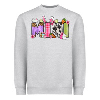Heather Grey Easter mini Heavyweight Sweatshirt - OliviaCreatesArt