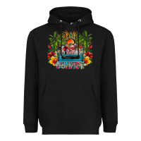 Black Summer Heavyweight Hoodie - CowhideDigitalArt