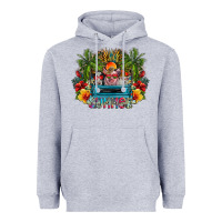 Heather Grey Summer Heavyweight Hoodie - CowhideDigitalArt