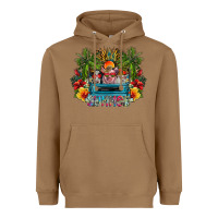Toasted Coconut Summer Heavyweight Hoodie - CowhideDigitalArt