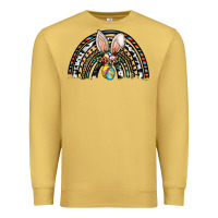 Antique Gold easter rainbow Premium Sweatshirt - CowhideDigitalArt